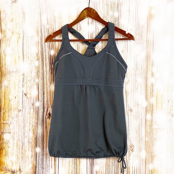Athleta Tops - ATHLETA | Grey Workout Running Bra Tank Top M